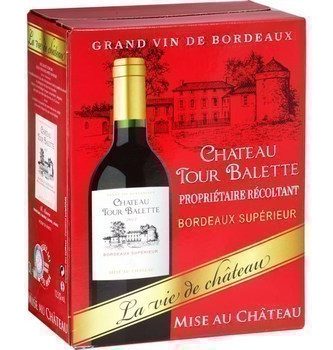 Bordeaux supérieur Château Tour Balette 12,5° 3 l