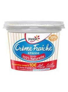 Crème fraîche épaisse YOPLAIT, 30% de MG, 200g