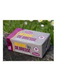 Beurre de Bresse baratte AOP ETREZ, 82% de MG, 250g