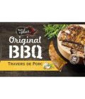 Travers de porc cuit original barbecue,TENDRE ET PLUS, barquette 550 g