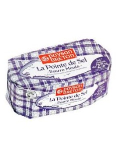 Beurre moulé pointe de sel 81% de MG, PAYSAN BRETON, 250g
