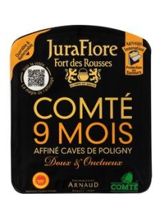 Comté au lait cru, Appellation d'Origine Protégée, JURAFLORE, 35% de MG, 200g, 9 mois d'afffina...