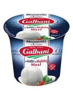 Mozzarella au lait de bufflone pasteurisé, 24% de MG, GALBANI, 200g