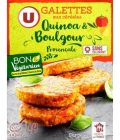 Galettes quinoa & boulgour provençale U BON & VEGETARIEN, 4x100g, soit400g