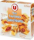 Mini feuilletés à la saucisse U, 24 pièces, 384g