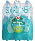 Eau minérale naturelle pétillante pauvre en sodium U, 6 bouteilles enplastique, 1,5L