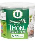 Tartinable thon et fromage frais, U, 120g
