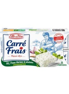Fromage frais pasteurisé ail&fines herbes & échalote 15%MG CARRE FRAIS8x25g soit 200g