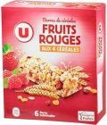 Barre de céréales fruits rouges U 126g