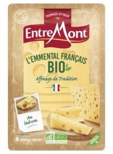 Emmental au lait cru bio 31% de MG ENTREMONT, 120g