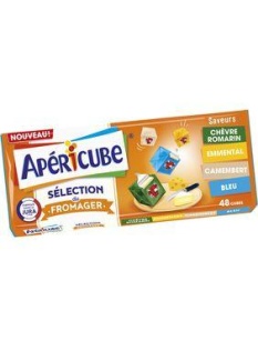 Fromage fondu au lait pasteurisé sélection du fromager APERICUBE 19,5%de MG, x48 soit 250g