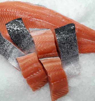 [caisse 3kg] Filets De Saumon Avec Peau 1,4/1,7kg