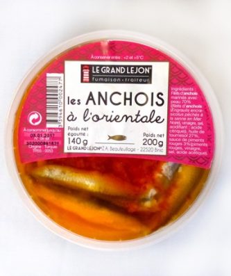 ANCHOIS MARINÉS À L'ORIENTALE