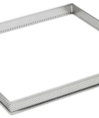 Carré à tarte perforé inox