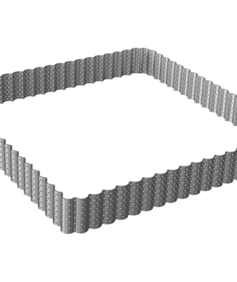 Carré à tarte perforé cannelé