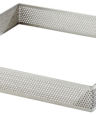 Carré à tarte perforé inox