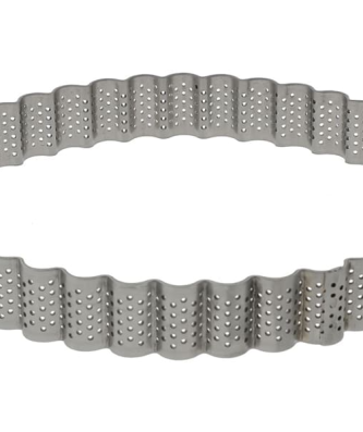 Cercle à tarte perforé cannelé