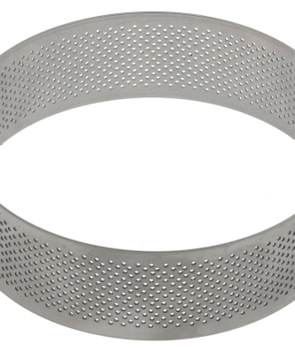 Cercle à tarte perforé inox
