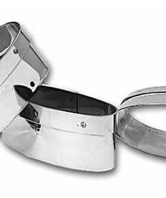 Découpoir ovale à navette en inox