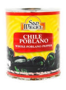 Whole Poblano Peppers 800g