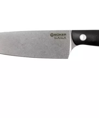 Böker 130267, Couteau de Chef Saga, Finition Stonewash