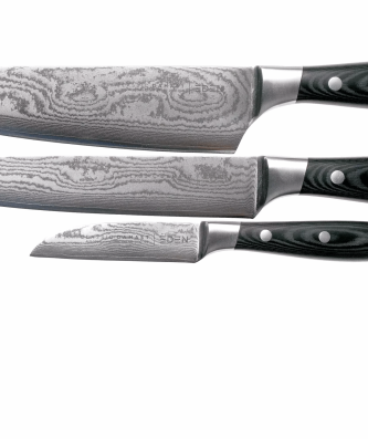 Eden Classic Damast 2030-S01, ensemble de 3 couteaux