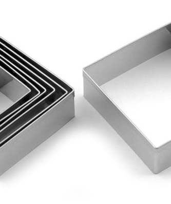 Emporte-pièce carré inox uni