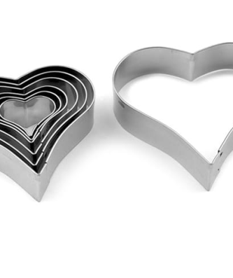 Emporte-pièce cœur inox