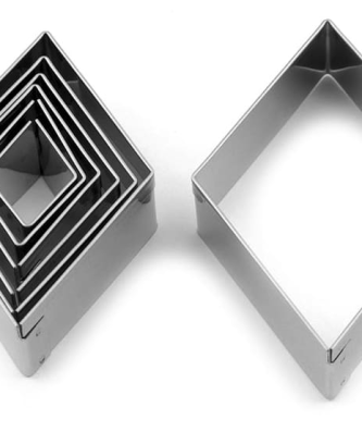 Découpoir losange inox uni