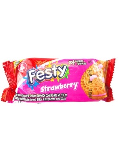 Festy Strawberry Cookies