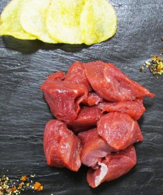 Fondue de filet de canard coupé