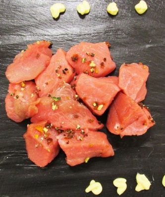 Fondue de quasi de veau coupé