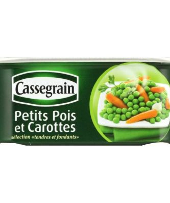 Petits pois et carottes, mélange printanier à l'étuvée