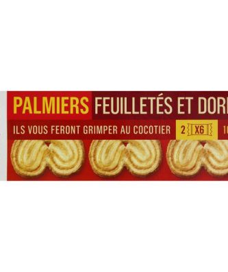 Palmiers feuilletés et dorés