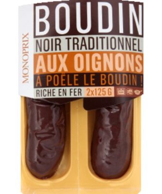 Boudins noirs aux oignons
