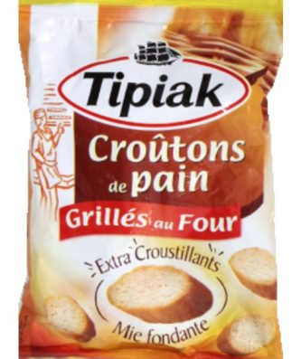 Croûtons de pain, grillés au four