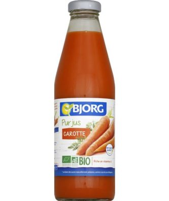 Jus de carottes, certifié AB