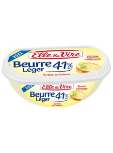 Beurre allégé, à tartiner et à cuisiner, 41% de mat. Gr