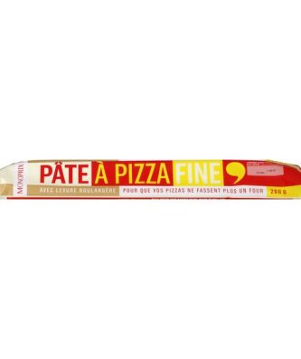 Pâte à pizza fine