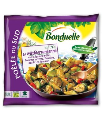 La Méditerranéenne poêlée surgelée courgettes grillées, pommes de terre