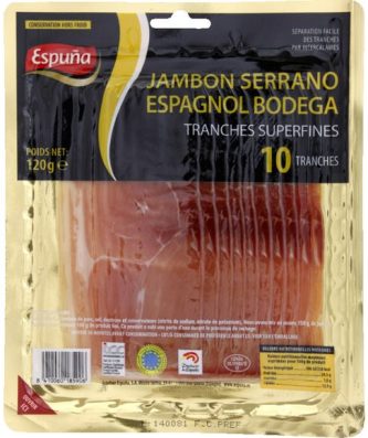 Jambon Serrano espagnol bodega