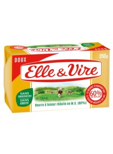 Beurre doux, gastronomique 60% mg