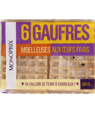 Gaufres moelleuses aux oeufs frais