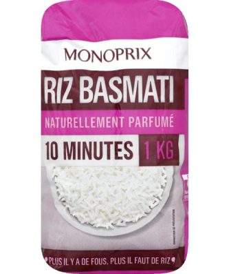 Riz basmati naturellement parfumé 10 minutes