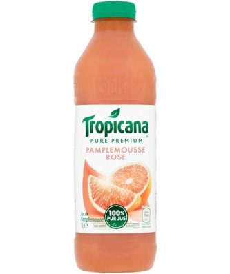 Pamplemousse rose, 100% pur jus de pamplemousse sans sucres ajoutés