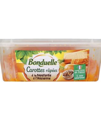 Carottes rapées à la moutarde à l'ancienne