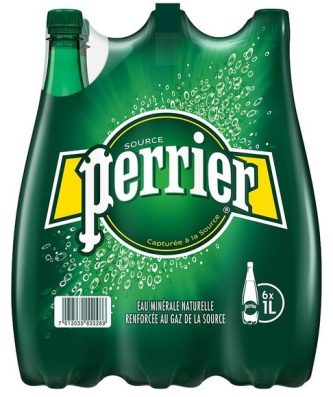 Eau minérale naturelle gazeuse