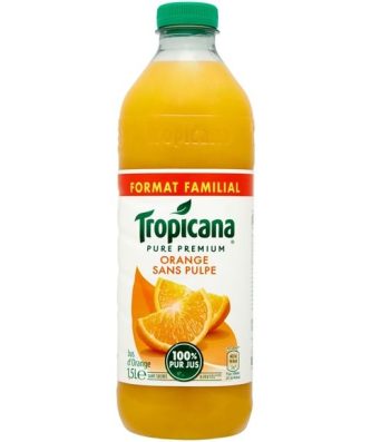 Jus d'orange sans pulpe