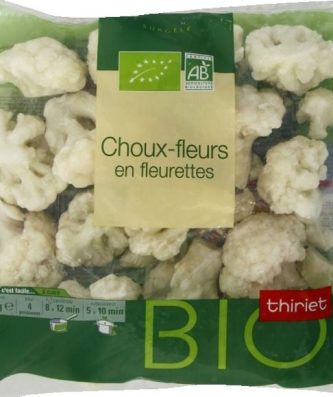 Choux-fleurs en fleurettes biologiques