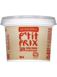 Crème fraiche 30% de matières grasses